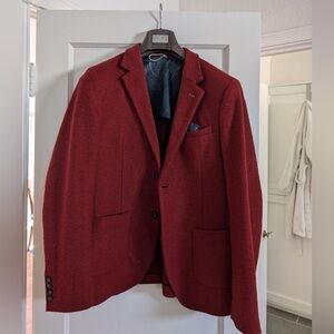 Blazer by "Individual." Blood orange. Italian boutique.